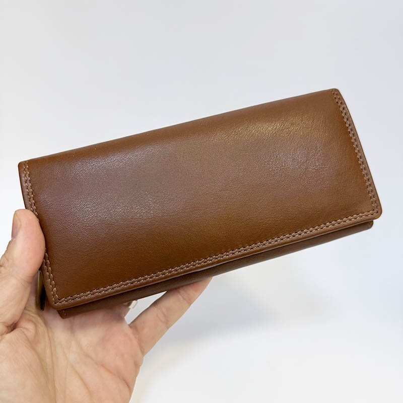 Luxusní světle hnědá peněženka s vlastní fotkou